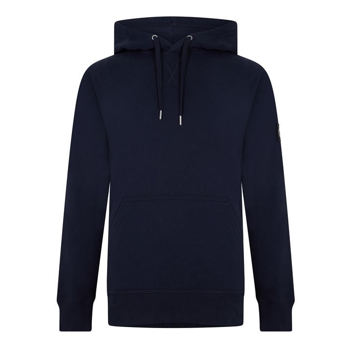 Calvin Klein Jeans Men's Blue Monogram Badge Hoodie in Size 2XL, Sports Direct