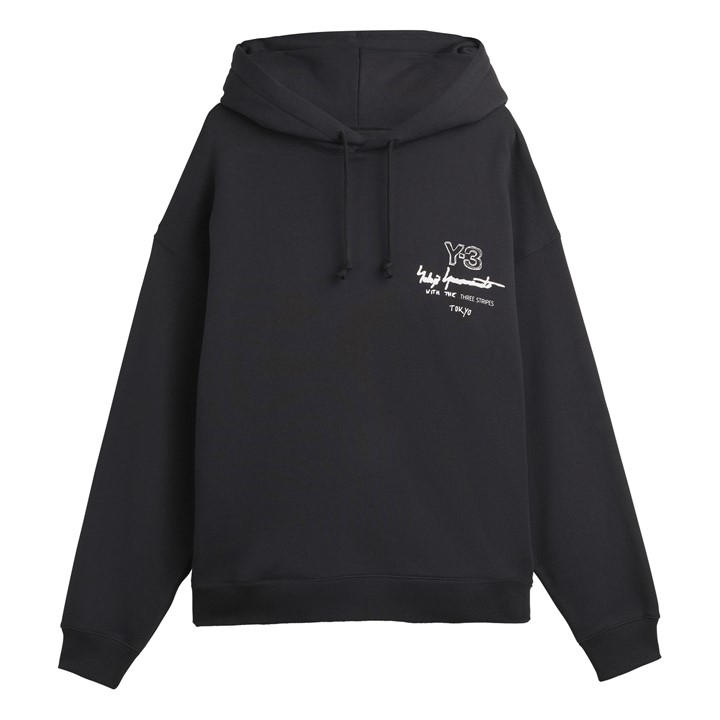 Y3 Men's Black Pull Over Hoodie in Size XL, Sports Direct