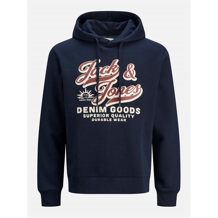 Jack And Jones Men's Blue Jack 2 Colour Hoodie Plus Size in Size 3XL, Sports Direct