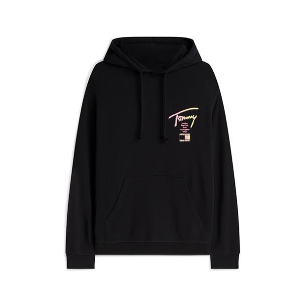 Black - Tommy Jeans - Men's Overhead Hoodie
