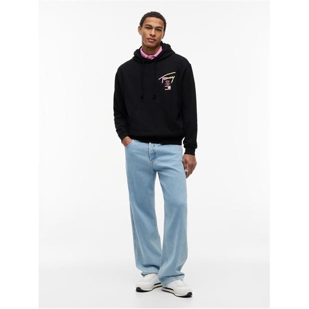 Black - Tommy Jeans - Men's Overhead Hoodie