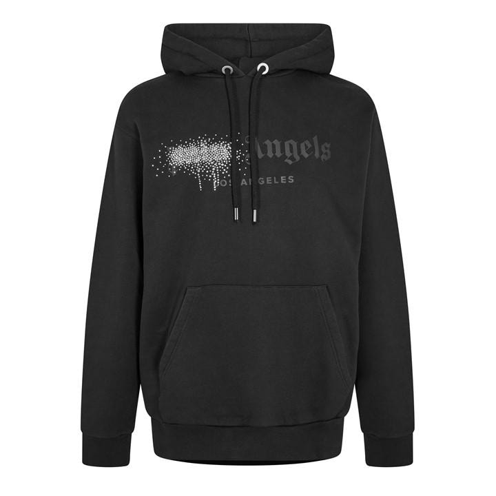 Palm Angels Men's Black Rstone Pull Over Hoodie in Size XS, Sports Direct