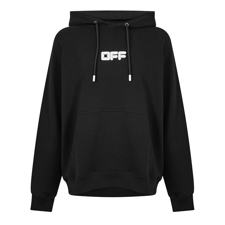 Off White Men's Black Overhead Hoodie in Size XS, Sports Direct