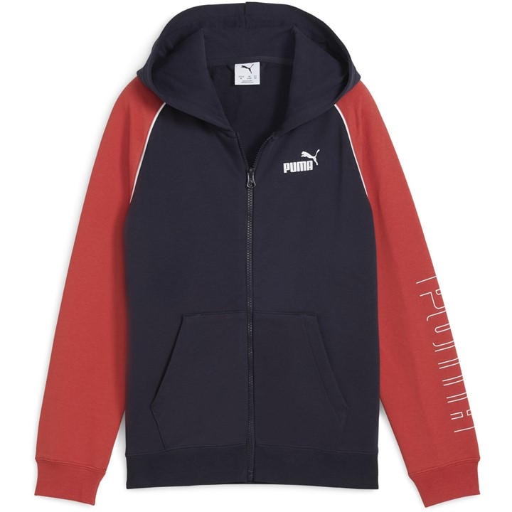 Puma  Kids Blue ' Zip Hoodie in Size 7 - 8 Years, Sports Direct