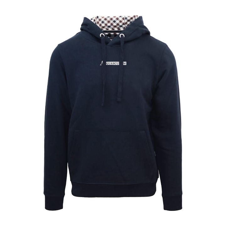 Aquascutum Men' Blue Hdy Sweat Pull Over Hoodie in Size S, Sports Direct