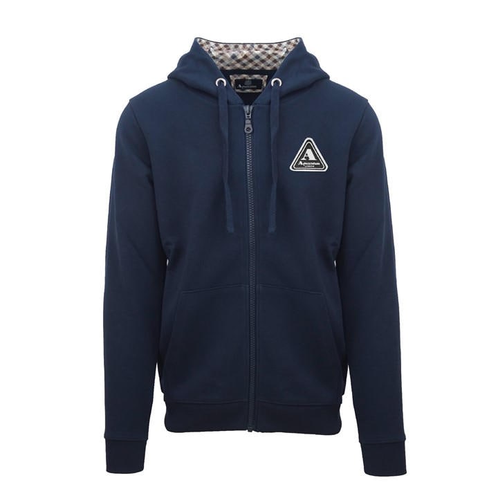 Aquascutum Men's Blue Zip Hoodie in Size M, Sports Direct