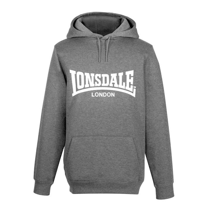 Lonsdale Men's Grey Essential Hoodie in Size 3XL, Sports Direct