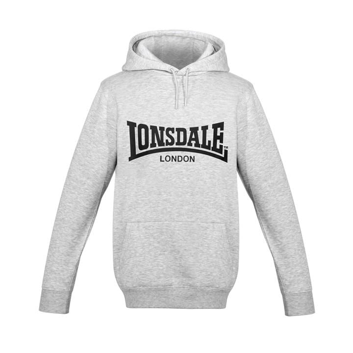 Lonsdale Men's Grey Essential Hoodie in Size 2XL, Sports Direct