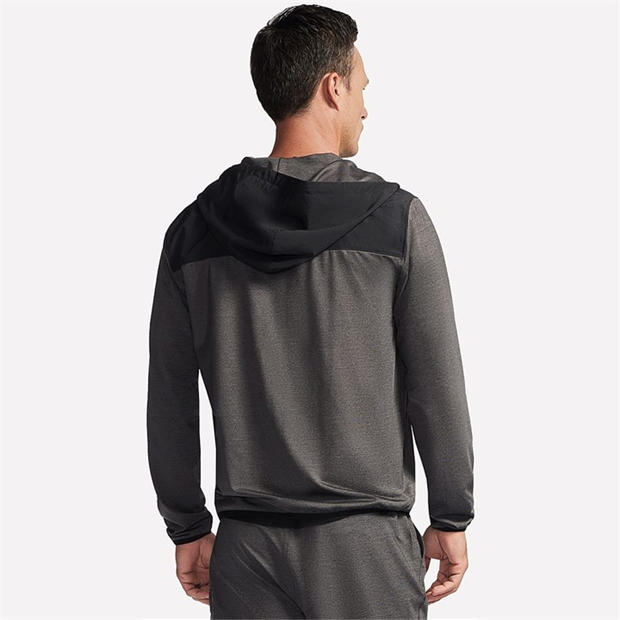 Black/Charcoal - Skechers - Skechers Hk Weekend Fz Hoodie Hoody Mens