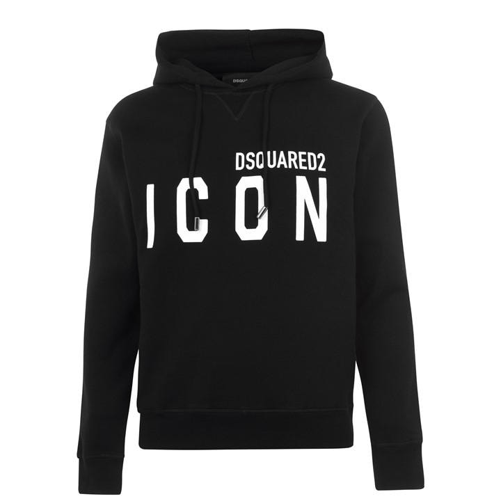 Dsquared2 Men's Black Icon Hoodie in Size 2XL, Sports Direct