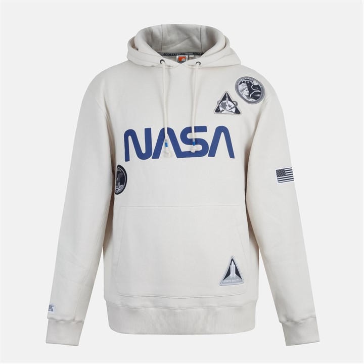 Soulcal Men's White Soul Nasa Hoodie in Size L, Sports Direct