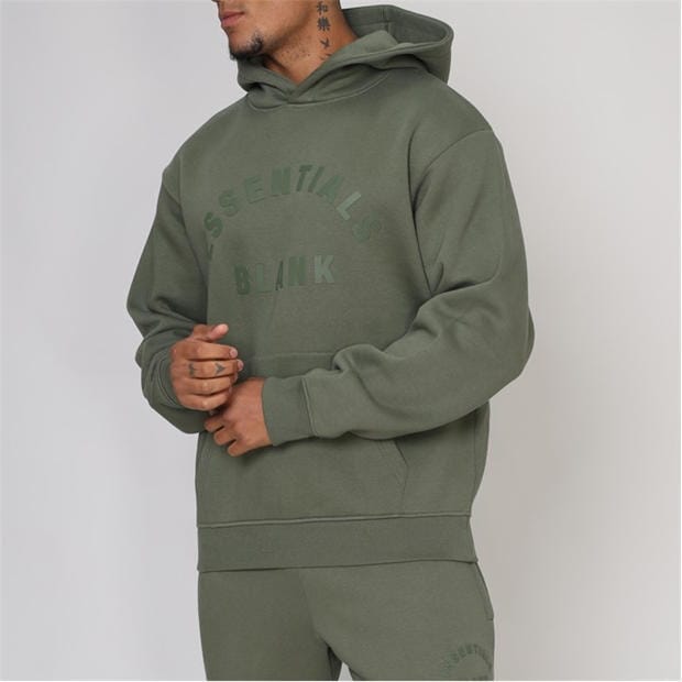 Khaki - Blank Essentials - Arch Hoodie Mens