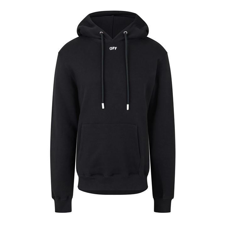 Off White Men's Black - Arrow Print Logo Long Sleeve Hoodie in Size M, Sports Direct