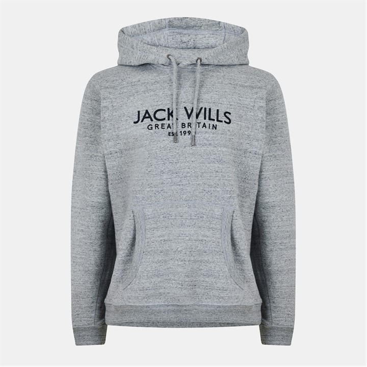 Jack Wills Men's Grey Batsford Logo Hoodie in Size 2XL, Sports Direct