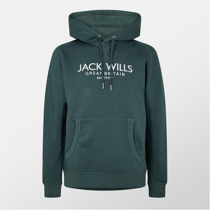 Jack Wills Men's Brown Batsford Logo Hoodie in Size 2XL, Sports Direct
