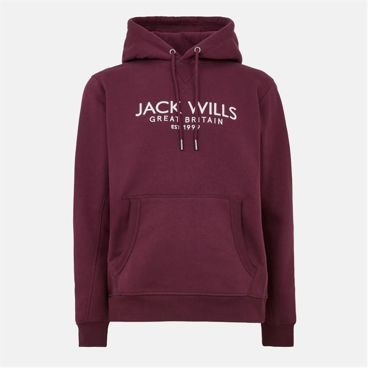 Jack Wills Men's Beige Batsford Logo Hoodie in Size 2XL, Sports Direct