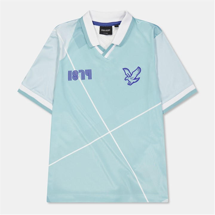 Lyle And Scott Boys Green Argyle Polo Size 5