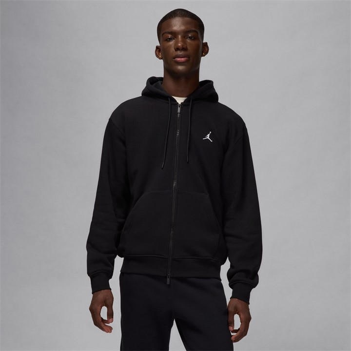 Air Jordan Men's Black Essentials Full-Zip Fleece Hoodie in Size M, Sports Direct