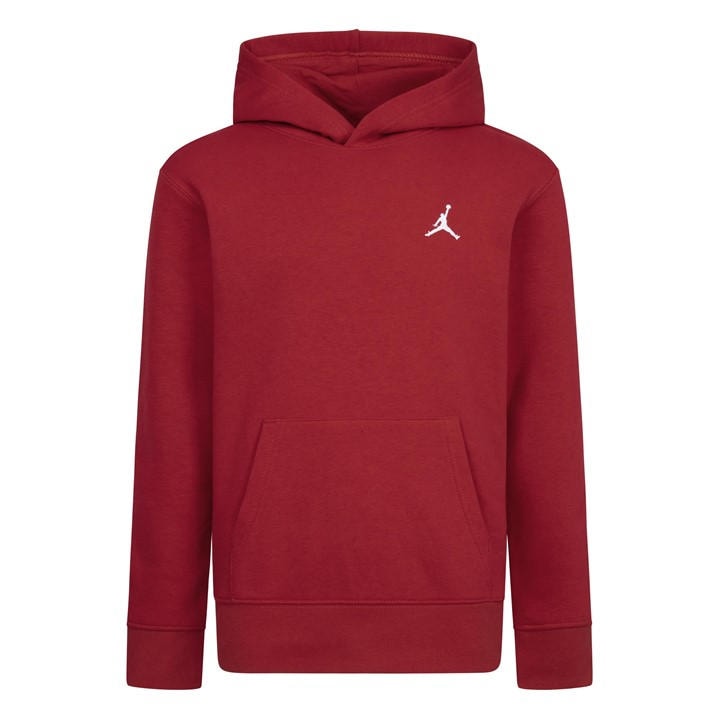 Air Jordan Boys Red Air Fleece Hoodie  in Size 9 - 10 Years, Sports Direct