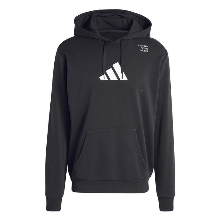 Adidas Men's Black Performance Hoodie in Size XS, Sports Direct