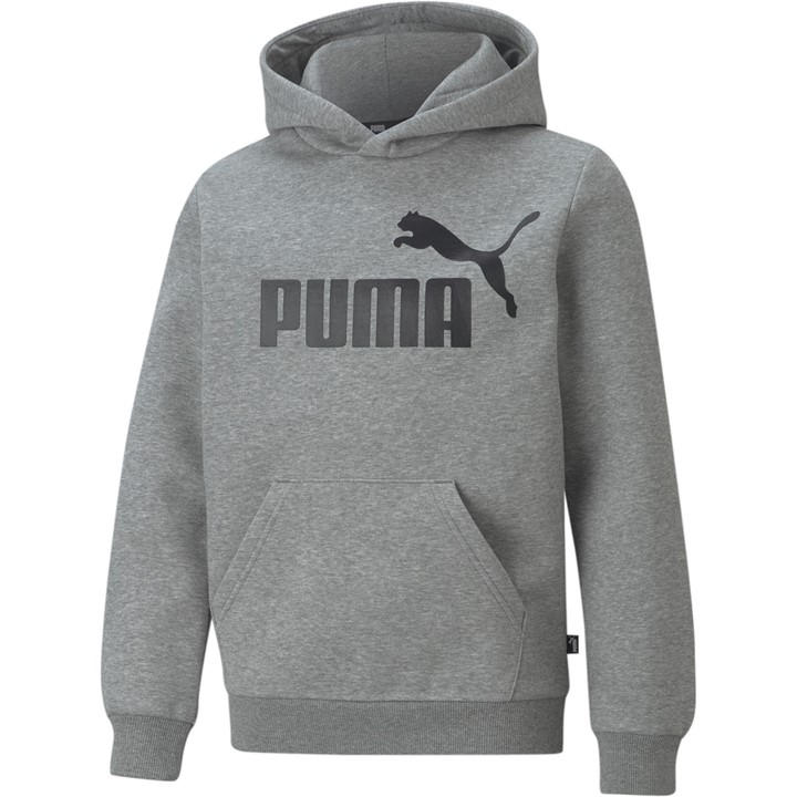Puma Boys Grey Logo Hoodie  in Size 11 - 12 Years, Sports Direct