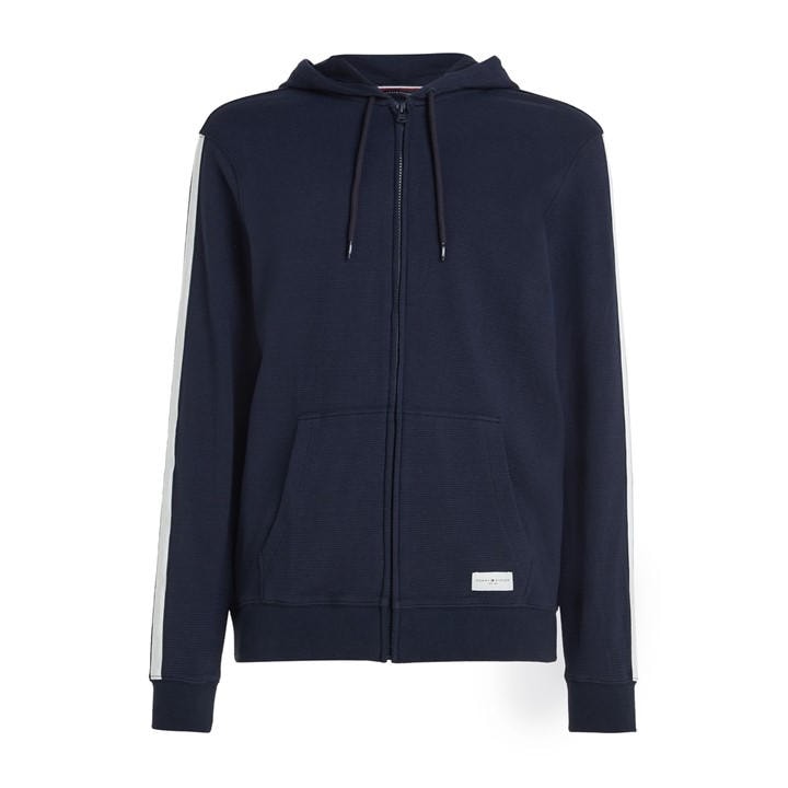 Tommy Hilfiger Men's Blue Long-Sleeved Full Zip Hoodie in Size 2XL, Sports Direct