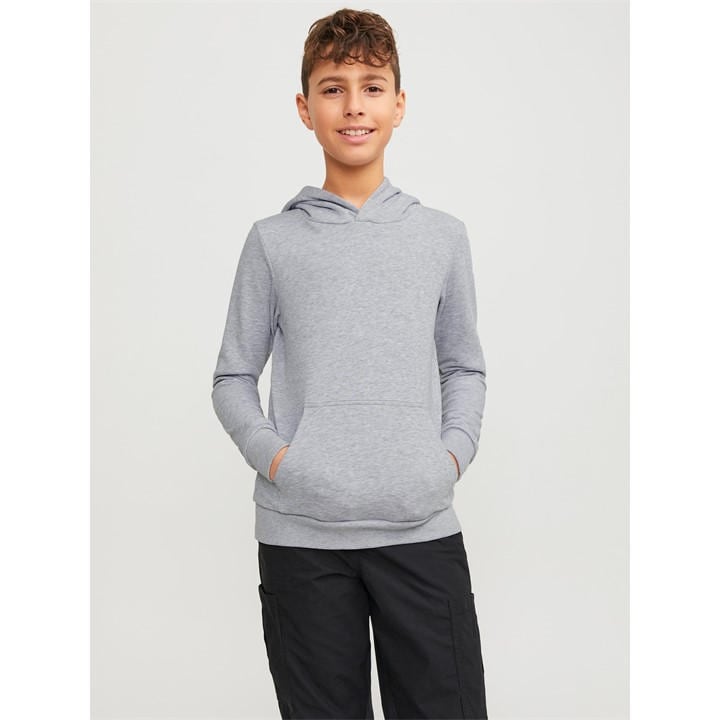 Jack And Jones Boys Grey Kids' Bradley Hoodie in Size 9 - 10 Years, Sports Direct