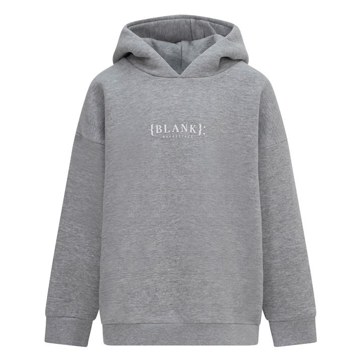 Blank Essentials Boys Grey Kids Core Puff Hoodie in Size 9 - 10 Years, Sports Direct