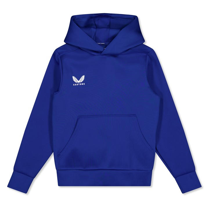 Castore  Kids Blue ' Overhead Hoodie in Size 13 - 14 Years, Sports Direct