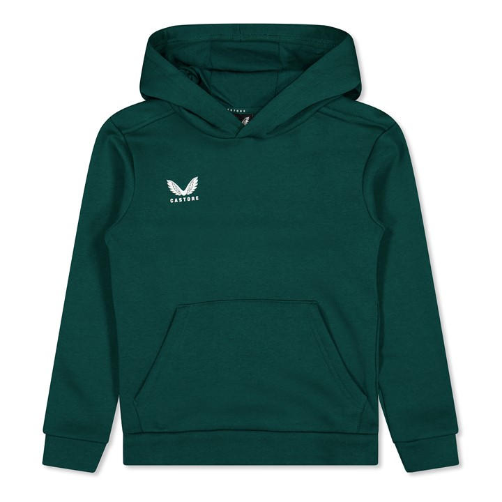 Castore  Kids Green ' Overhead Hoodie in Size 7 - 8 Years, Sports Direct