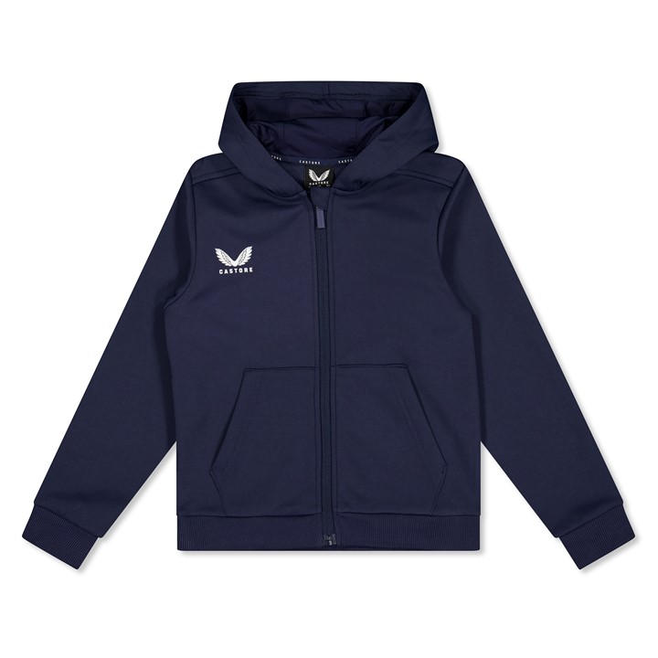 Castore  Kids Blue ' Overhead Hoodie in Size 13 - 14 Years, Sports Direct