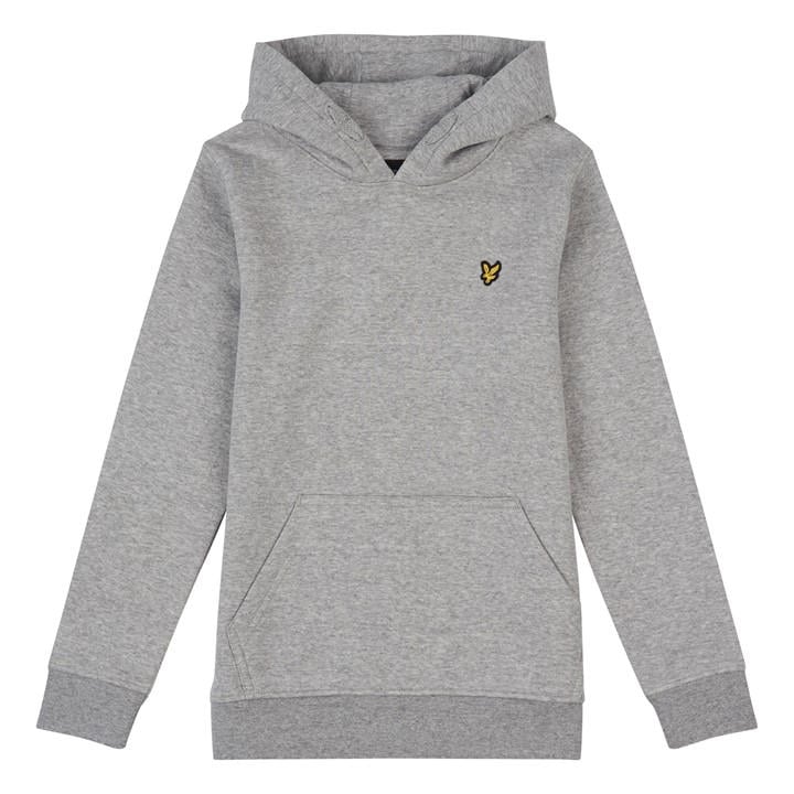 Lyle And Scott Boys Grey Logo Fleece Hoodie  in Size 9 - 10 Years, Sports Direct