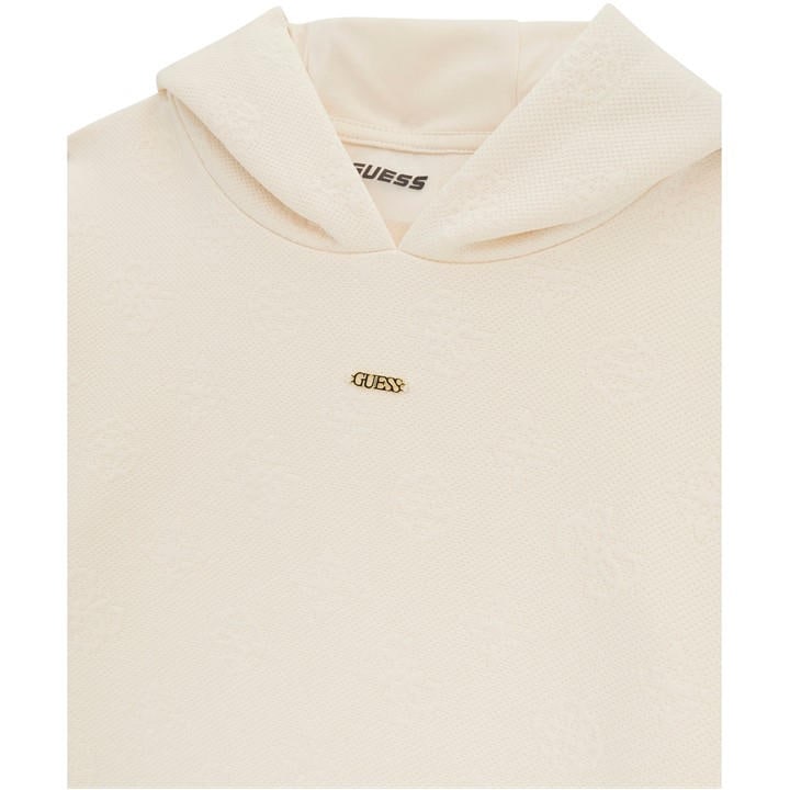 Guess Girls White Kids' Pull Over Hoodie in Size 11 - 12 Years, Sports Direct