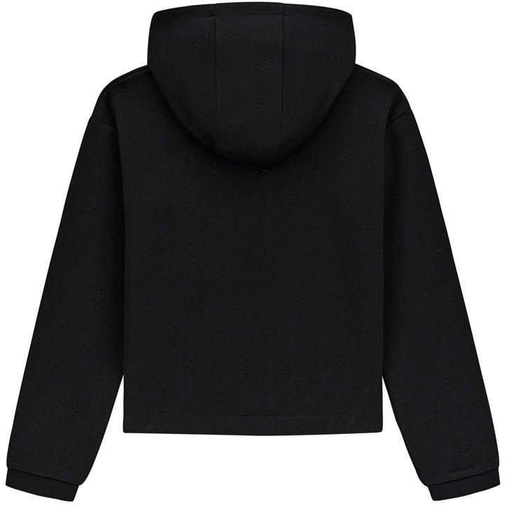 Guess Girls Black Kids' Pull Over Hoodie in Size 11 - 12 Years, Sports Direct