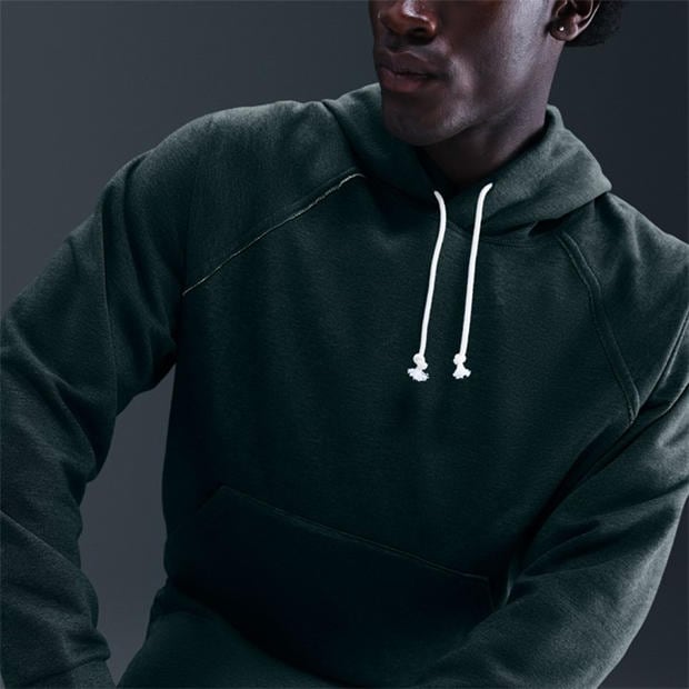 Seaweed/Htr/Pal - Nike - Men's Heritage Fleece Hoodie