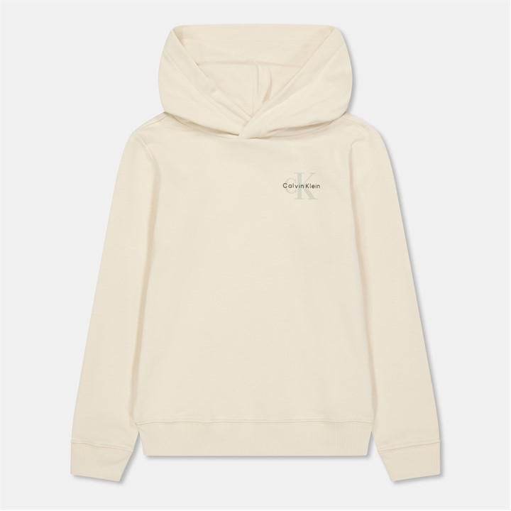 Calvin Klein Jeans Boys White Kids' Chest Logo Pull Over Hoodie in Size 11 - 12 Years, Sports Direct