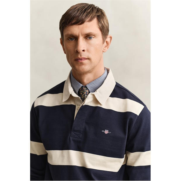 Evenng Blue 433 - Gant - Men's Rugby Polo Shirt