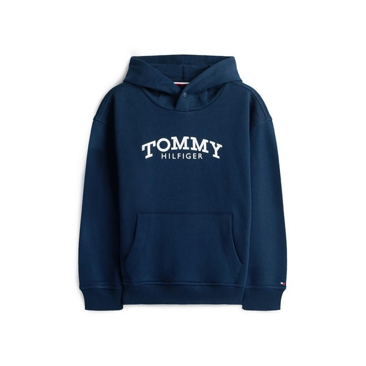Tommy Hilfiger Boys Blue Kids' Print Hoodie in Size 14 - 16 Years, Sports Direct