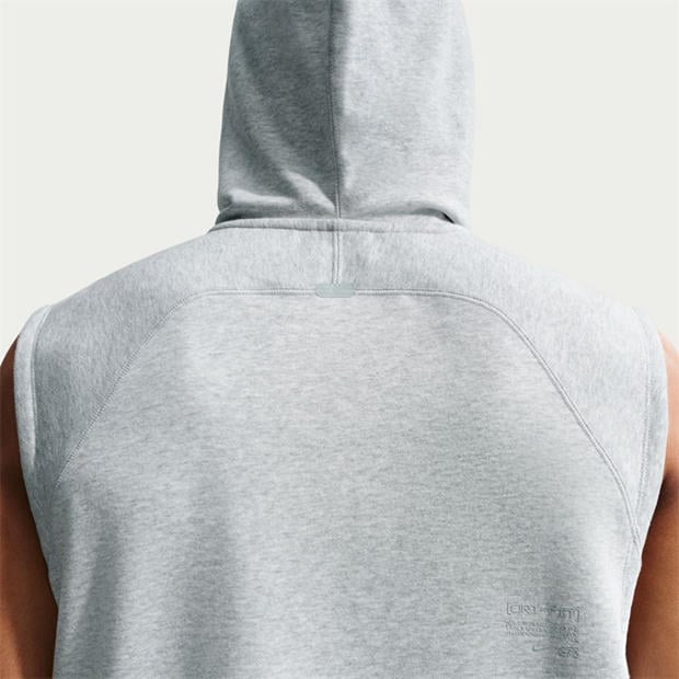 Lt Smoke Grey - Nike - Men's N.A.C. Dri-FIT Sleeveless Oversized-Fit Performance Hoodie