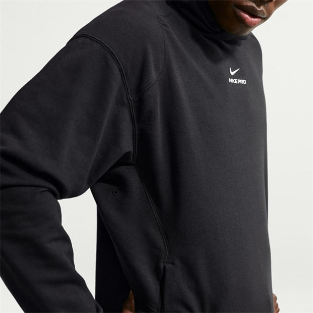 Črna/Bela - Nike - Pro Hoodie Mens