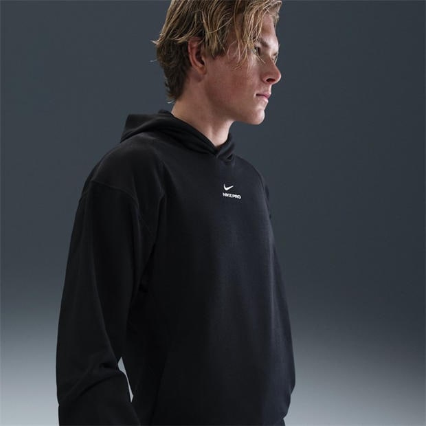 Črna/Bela - Nike - Pro Hoodie Mens