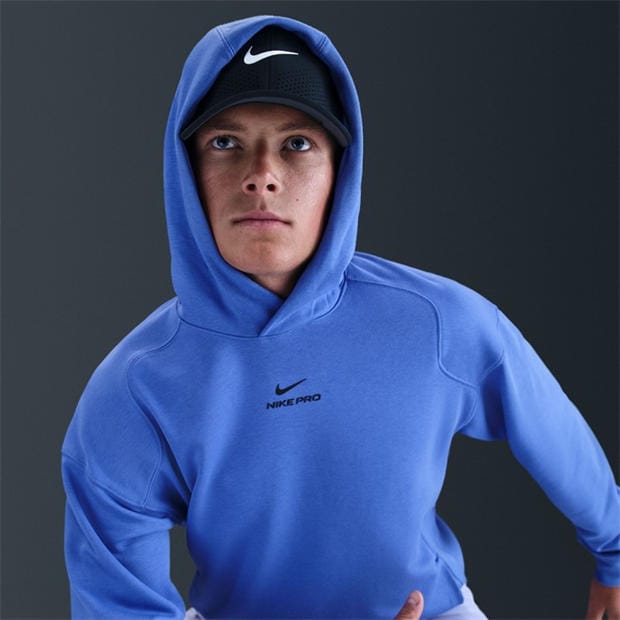 Comet Blue - Nike - Pro Hoodie Mens