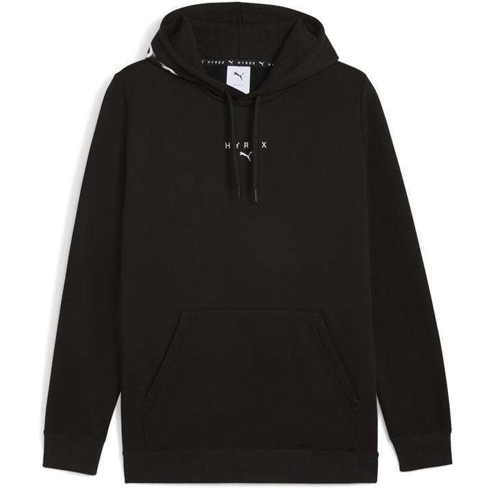 Puma Men's Black X Hyrox Heavyweight Performance Hoodie in Size M, Sports Direct