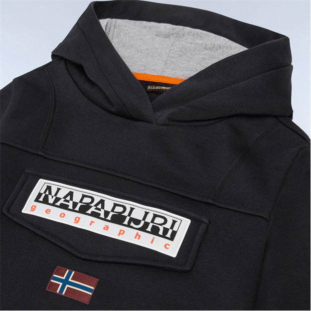 Black 041 - Napapijri - Kids' Burgee Pull Over Hoodie