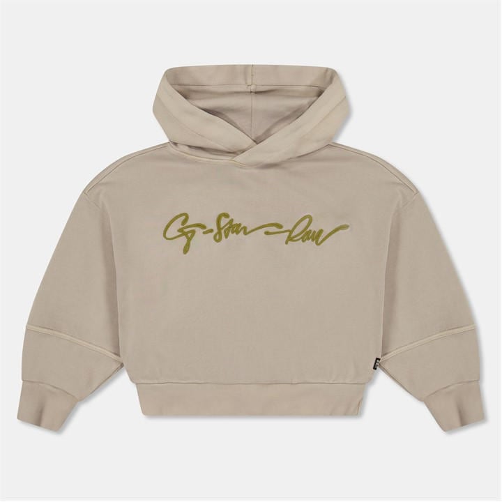 G Star Girls Yellow Kids' Pull Over Hoodie in Size S, Sports Direct