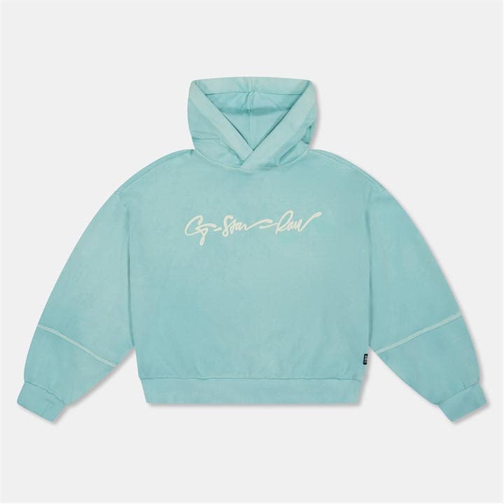 G Star Girls Green Kids' Pull Over Hoodie in Size 14 - 16 Years, Sports Direct