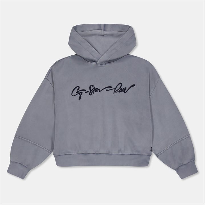G Star Girls Blue Kids' Pull Over Hoodie in Size M, Sports Direct