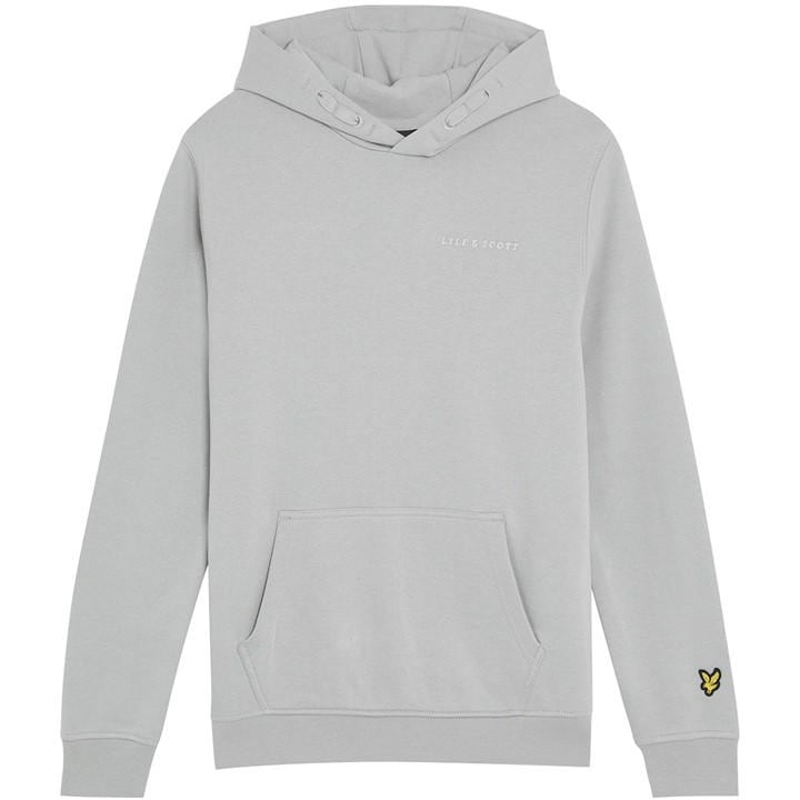 Lyle And Scott Boys Grey Kids' Script Hoodie, Sports Direct