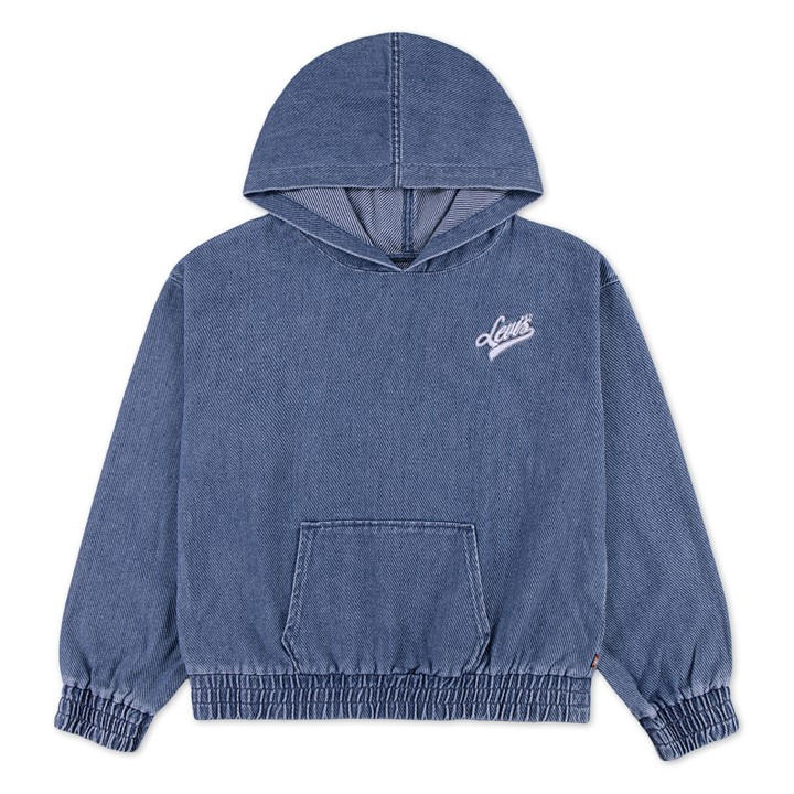 Levis Girls Blue Kids' Denim Hoodie in Size 13 - 14 Years, Sports Direct