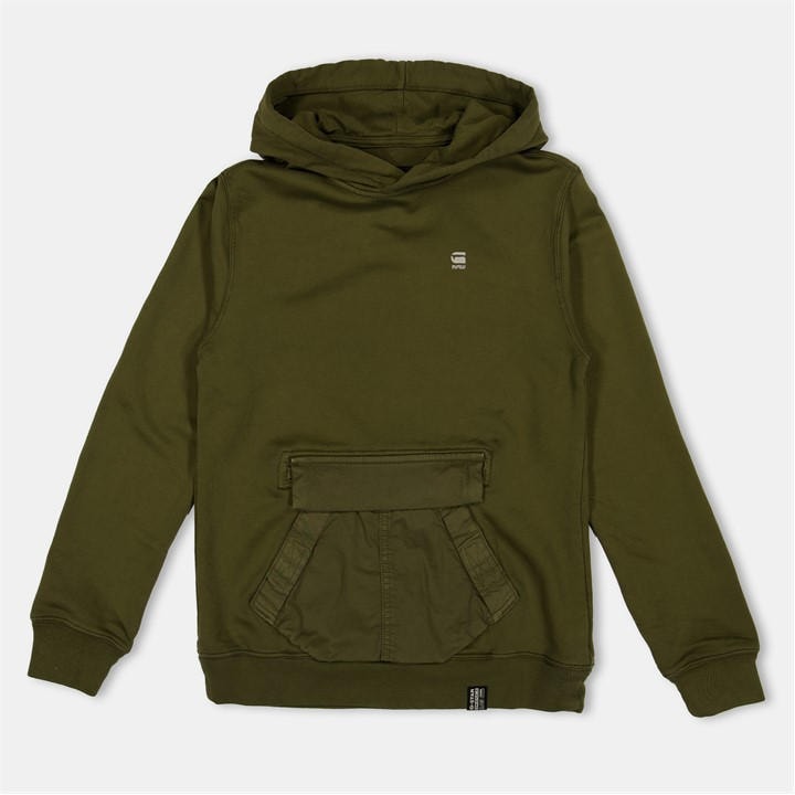 G Star Boys Green Kids' Pull Over Hoodie in Size 14 - 16 Years, Sports Direct